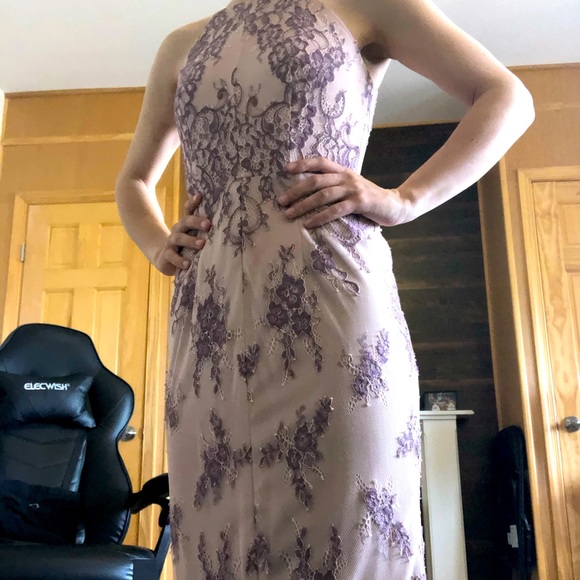 Anthropology bhldn purple lace dress size 2 - Picture 3 of 6
